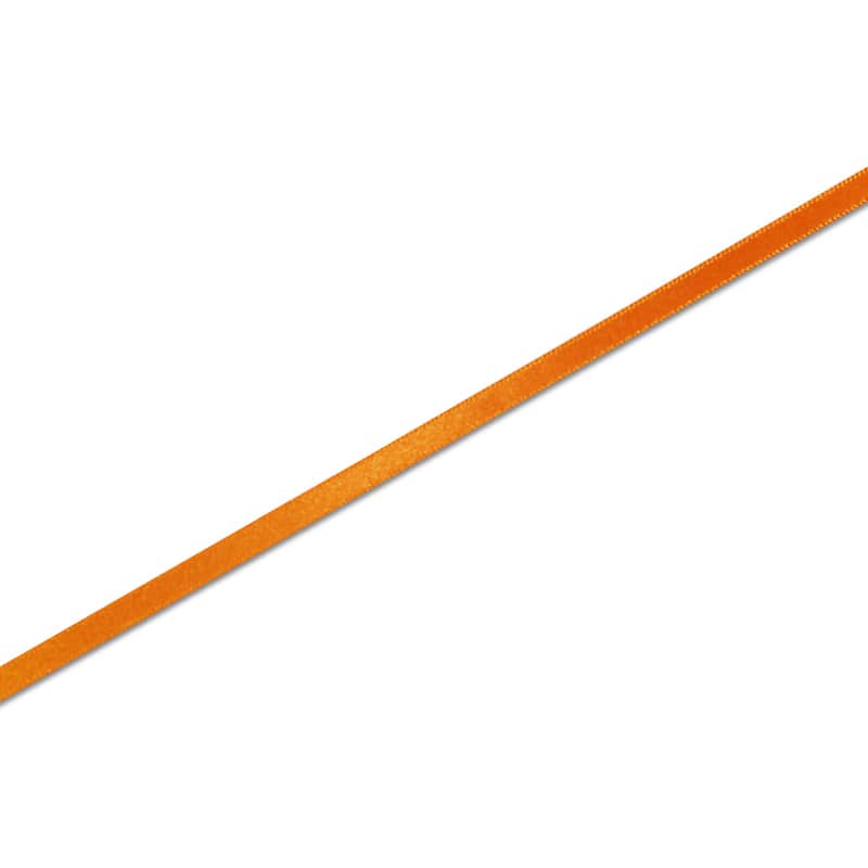 HEIKO シングルサテンリボン 6mm幅×20m巻 オレンジ