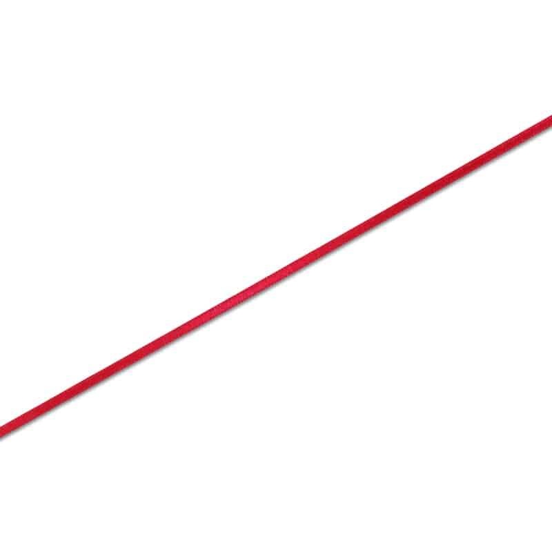 HEIKO シングルサテンリボン 3mm幅×20m巻 赤