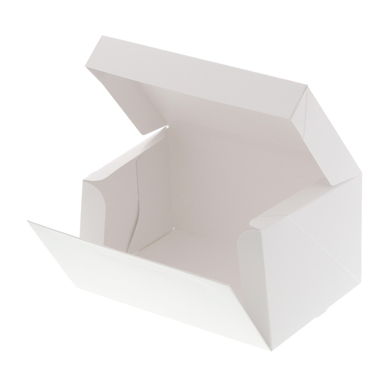 シモジマ オンライン Heiko 箱 サイドオープンケーキ箱 3号 白 ケーキ6個用 10枚 包装用品 店舗用品の通販サイト
