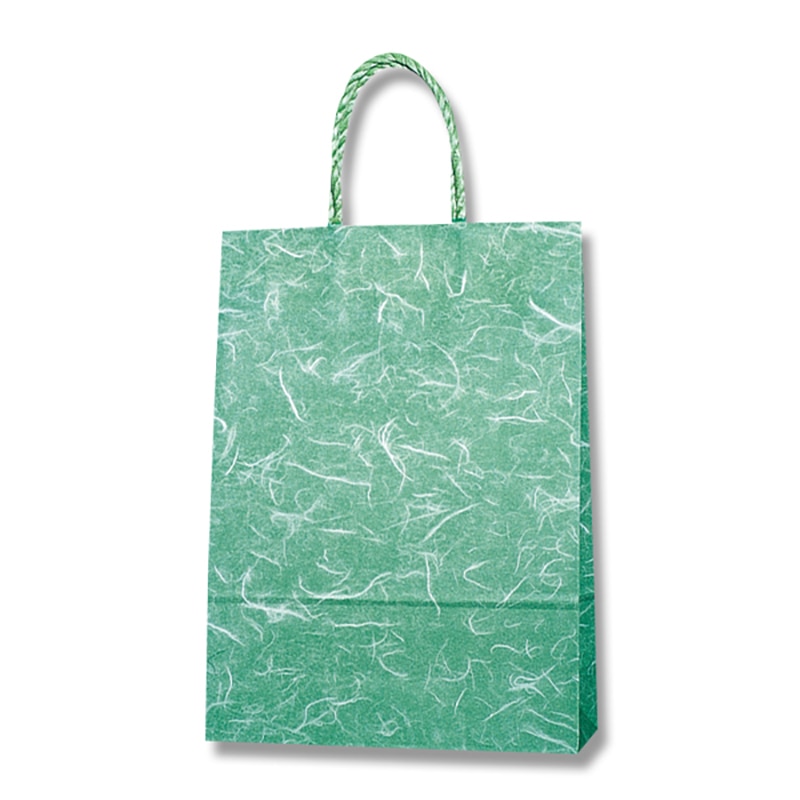 HEIKO 紙袋 スムースバッグ S-100 雲竜 緑 25枚
