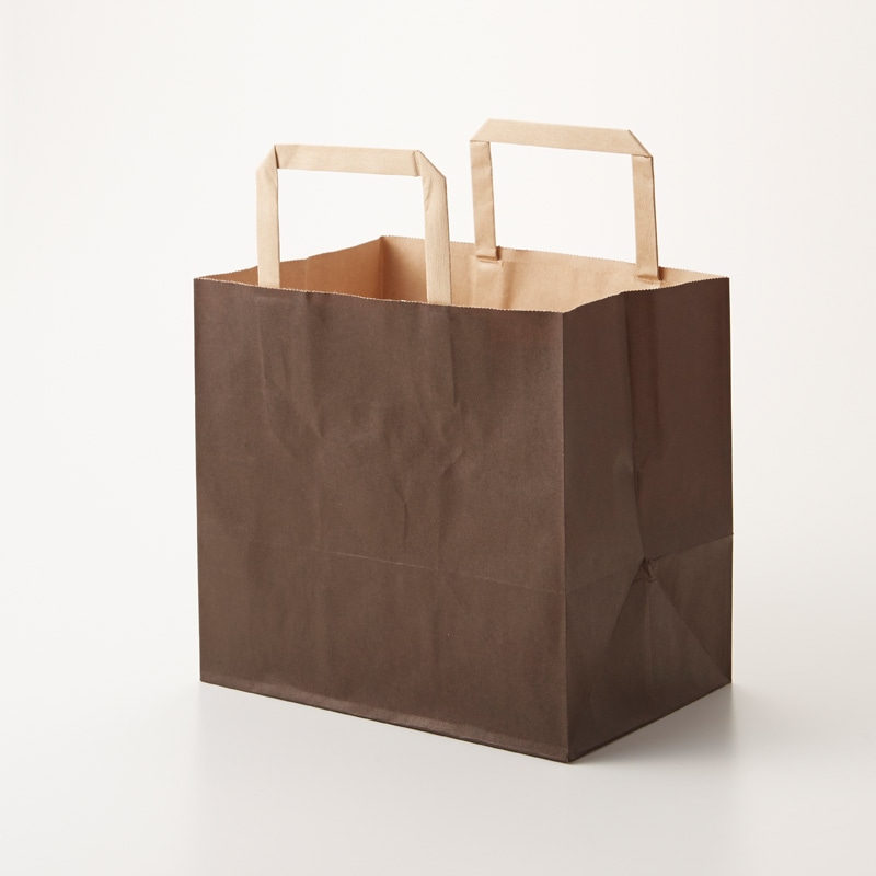 HEIKO 紙袋 Hフラットチャームバッグ 220-1(平手) 未晒ブラウン 無地 50枚 4901755351583 通販  包装用品・店舗用品のシモジマ オンラインショップ