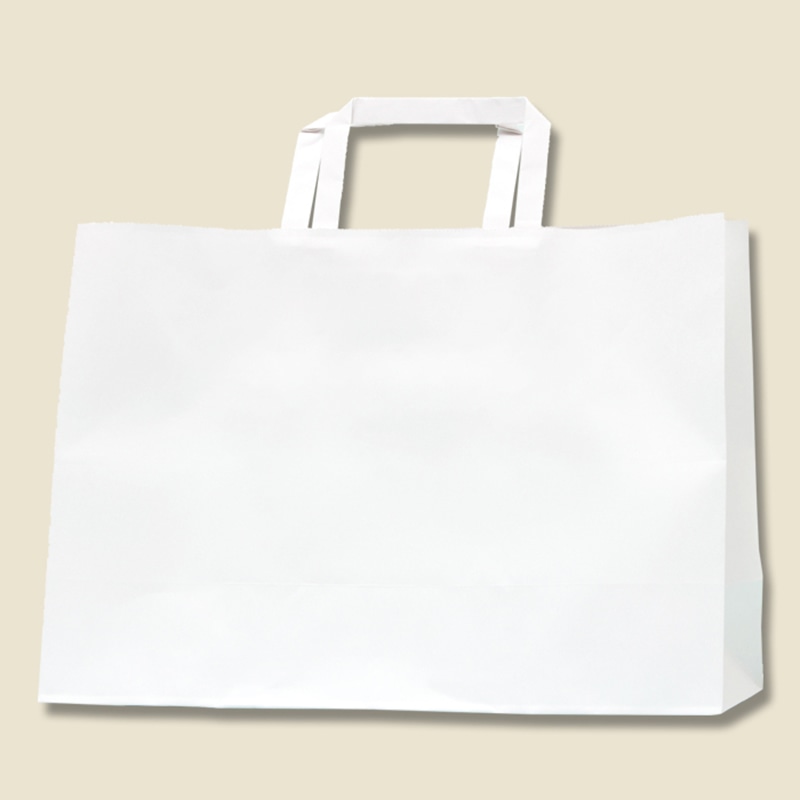 HEIKO 紙袋 Hフラットチャームバッグ 340-1(平手) N白無地 50枚 4901755351651 通販 | 包装用品・店舗用品の