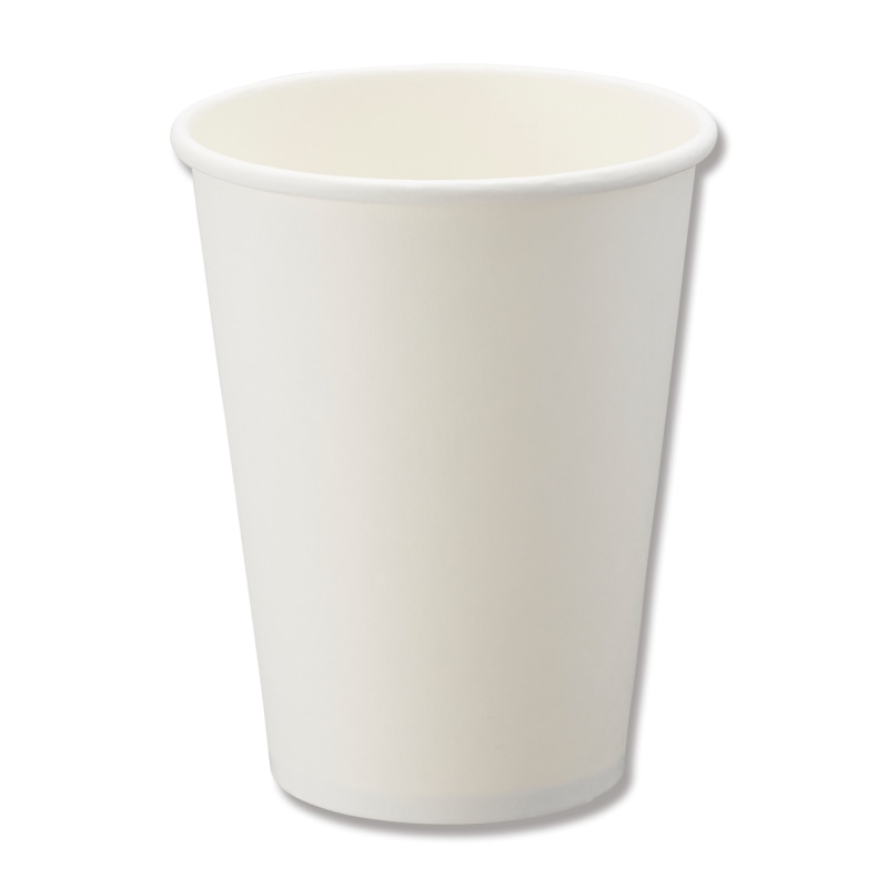 HEIKO 紙コップ(ペーパーカップ) アイス・ホット兼用 12オンス 口径90mm ホワイト 50個
