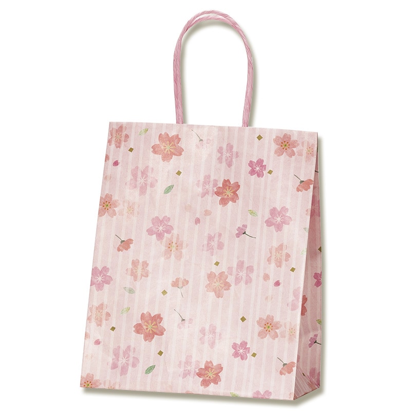 シモジマ （手提袋）スムースバッグ 22-12 透かし桜/300枚入（K05-4901755360622-3H） 