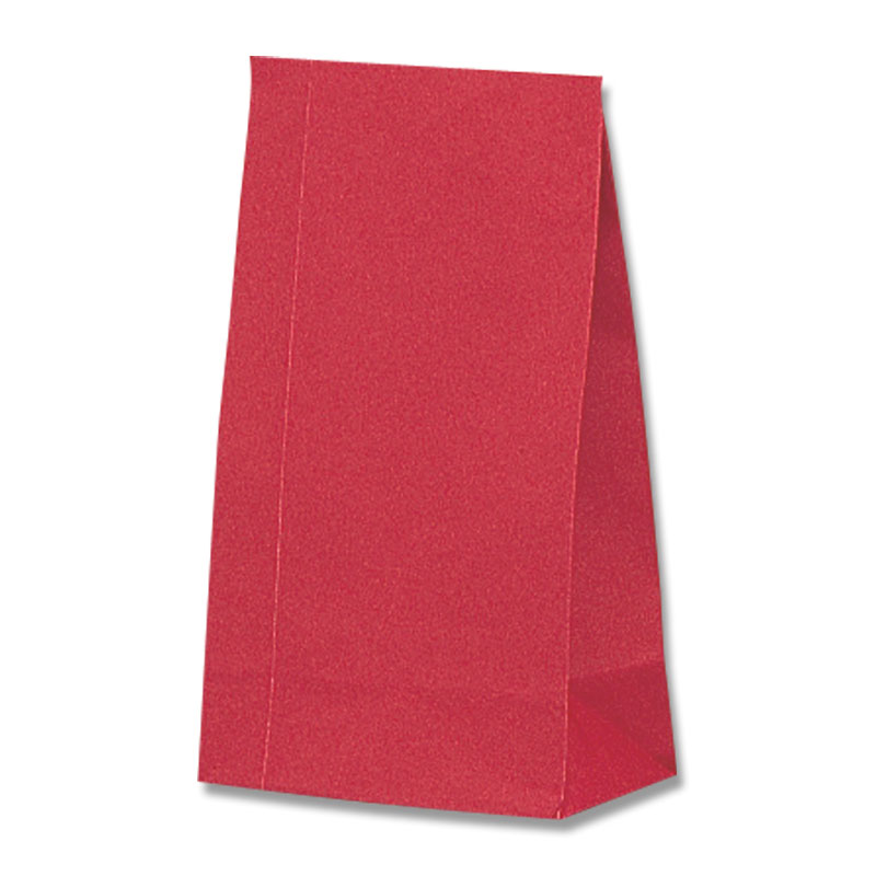 ケース販売HEIKO 紙袋 角底袋 No.4 ギンガムミニ 赤 004041400 1ケース(100枚入×20袋 合計2000枚)