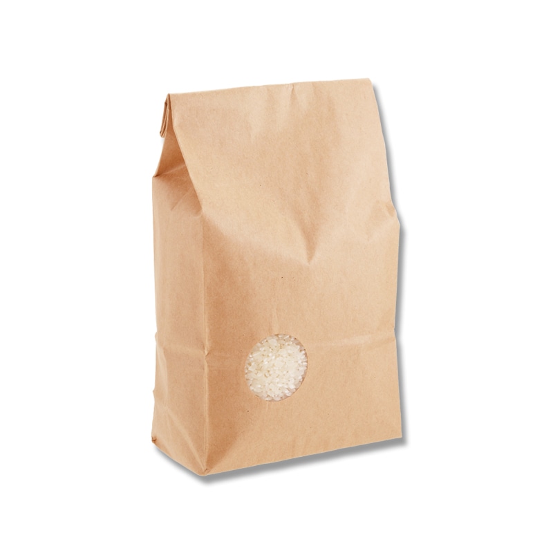 米袋 ラミ ステイブルパック　透明無地　1kg用×500枚 - 2