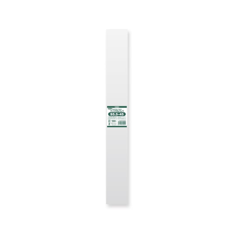 HEIKO OPP袋 クリスタルパック S5.5-45 (テープなし) 100枚 4901755442021 通販 包装用品・店舗用品のシモジマ  オンラインショップ