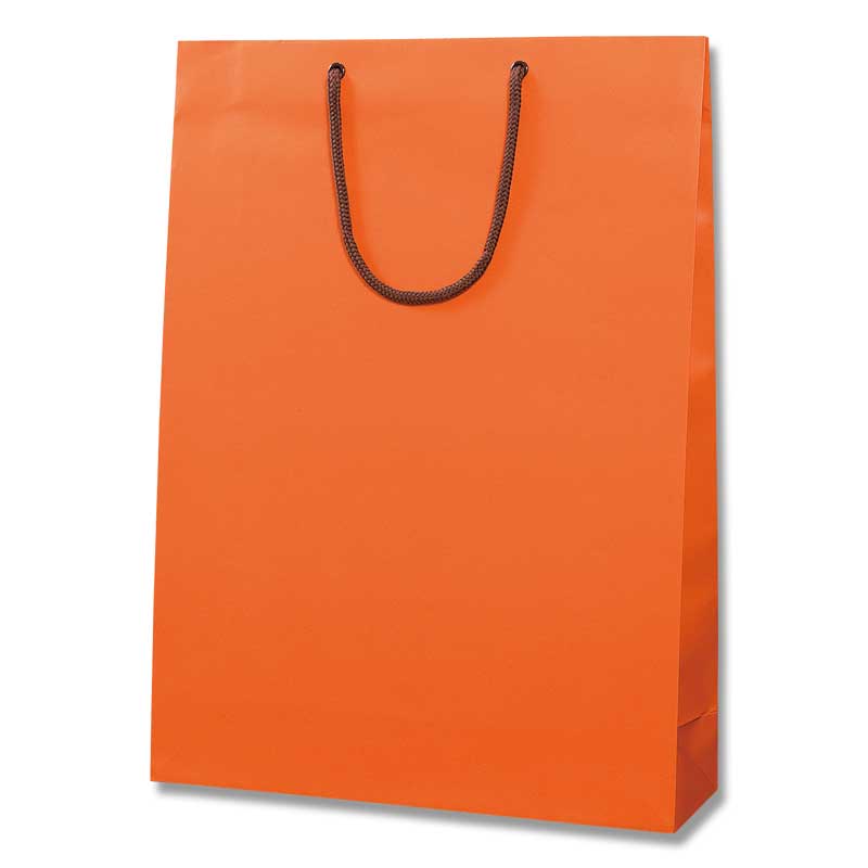 HEIKO 紙袋 ブライトバッグ G2 Dオレンジ(マットPP貼り) 10枚