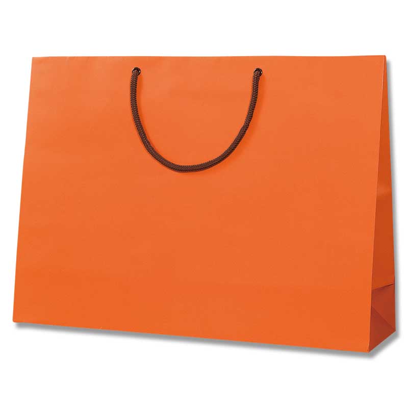 HEIKO 紙袋 ブライトバッグ Y2 Dオレンジ(マットPP貼り) 10枚