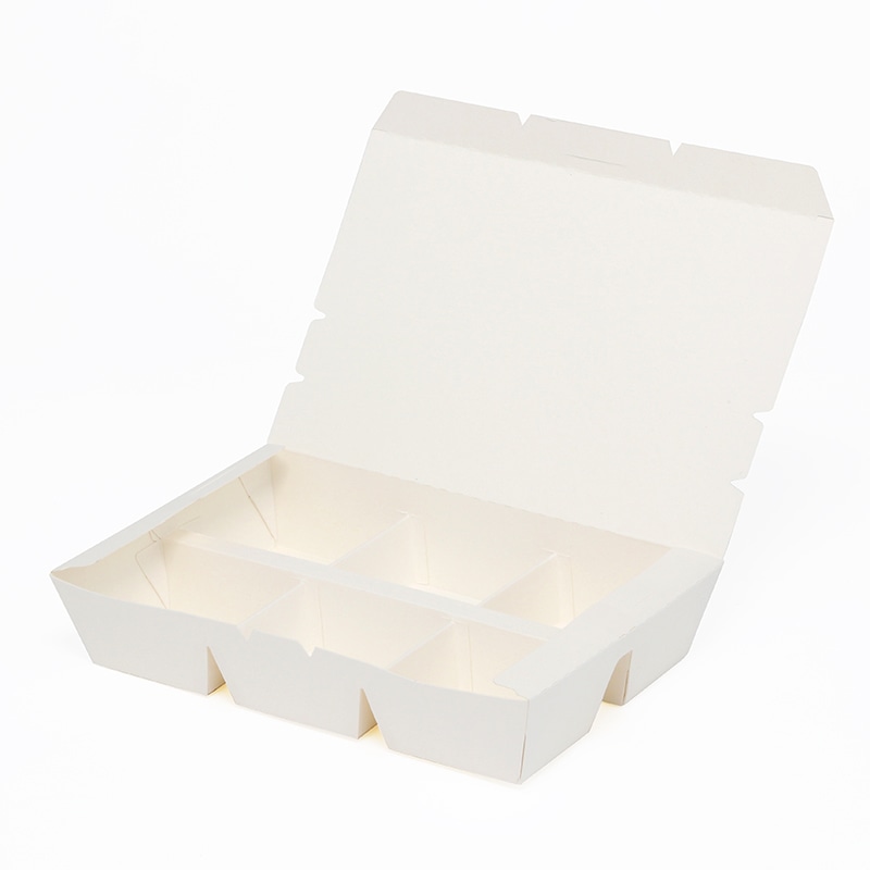 HEIKO エコランチボックス 6仕切 ホワイト 20枚｜【シモジマ】包装用品・店舗用品の通販サイト