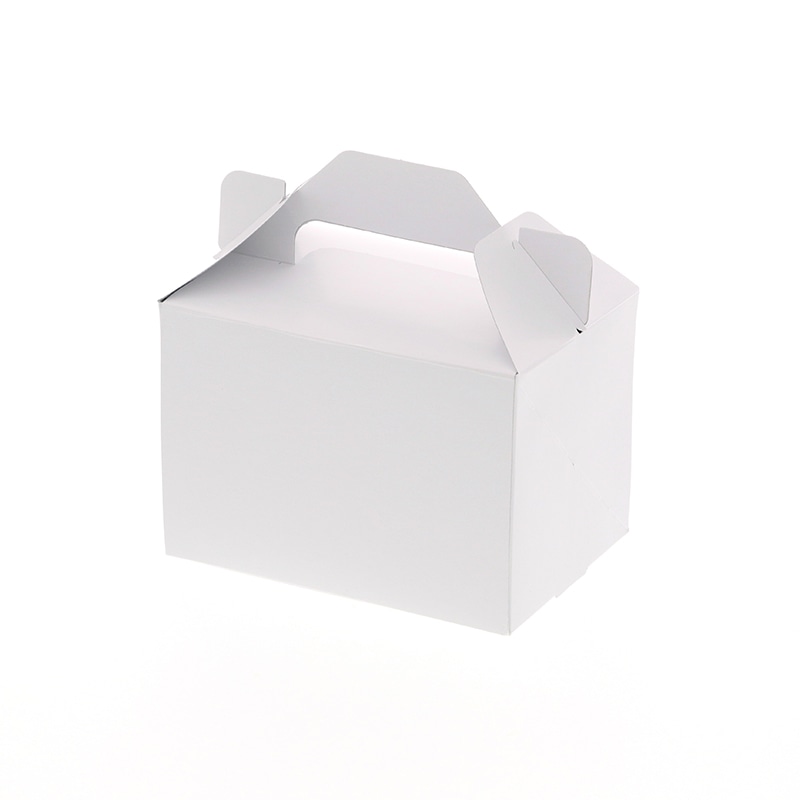 HEIKO 箱 キャリーケース ホワイト 3.5×5 ケーキ2～3個用 25枚