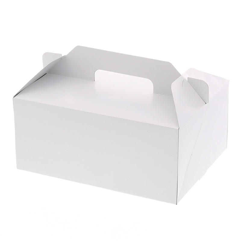 HEIKO 箱 キャリーケース ホワイト 6×8 ケーキ8～9個用 25枚