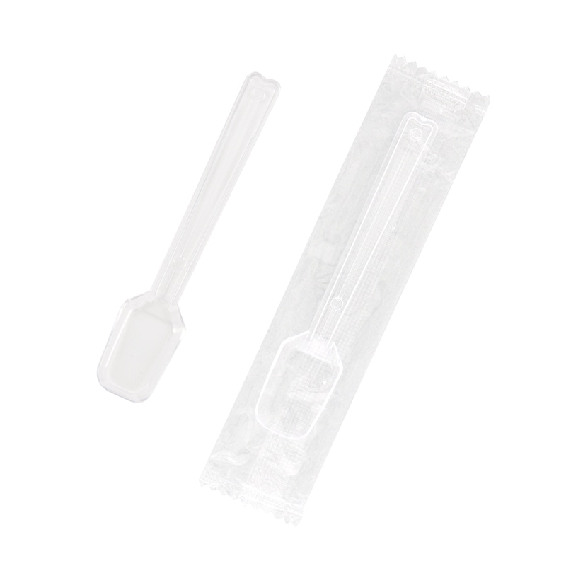 HEIKO プラスチックスプーン 9cm 個包装 透明 100本