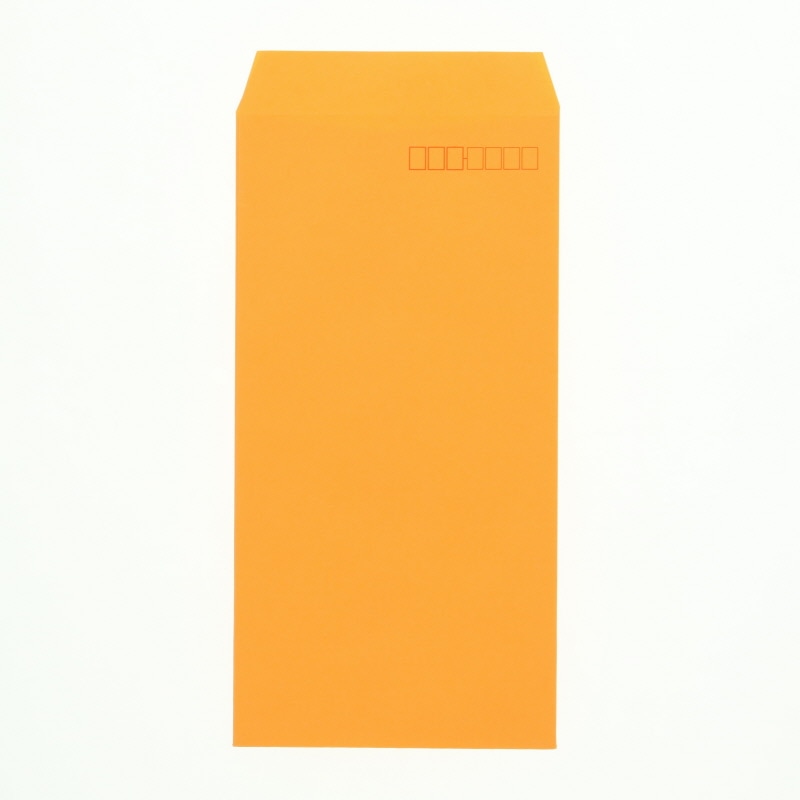 HEIKO カラー封筒 長3 オレンジ 100枚