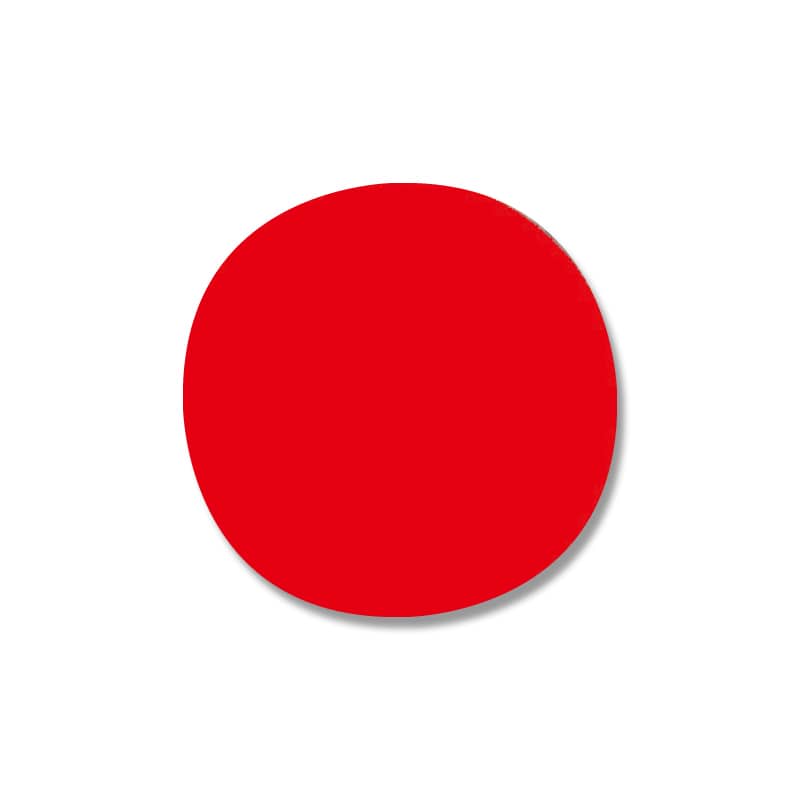 通販　HEIKO　No.037　タックラベル(シール)　オンラインショップ　4901755806373　丸　赤　360片　18mm　包装用品・店舗用品のシモジマ