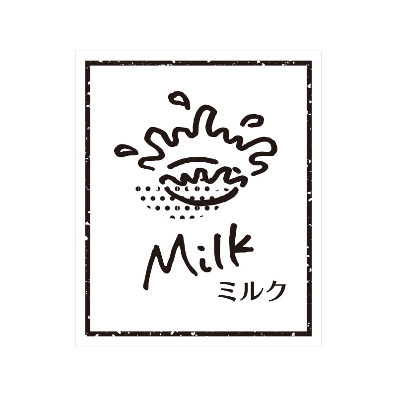 HEIKO 透明フレーバーシール ミルク 60片