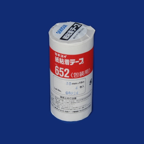 積水化学工業製 紙粘着テープNo.652 30mm×18m １箱(400巻入) 白 - 2