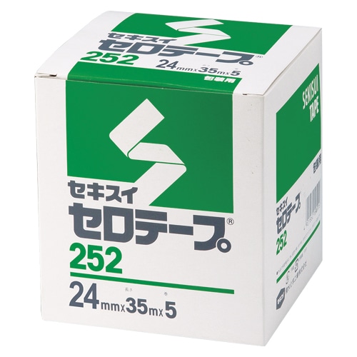 積水化学工業 セキスイ セロテープ No.252 24mm×35m巻｜【シモジマ