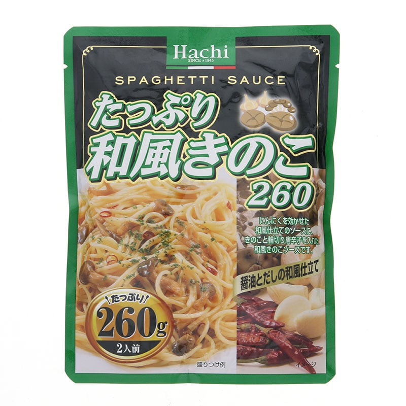 シモジマ ハチ食品 パスタソース たっぷり和風きのこ 260g 軽 返品不可 包装用品 店舗用品の通販サイト