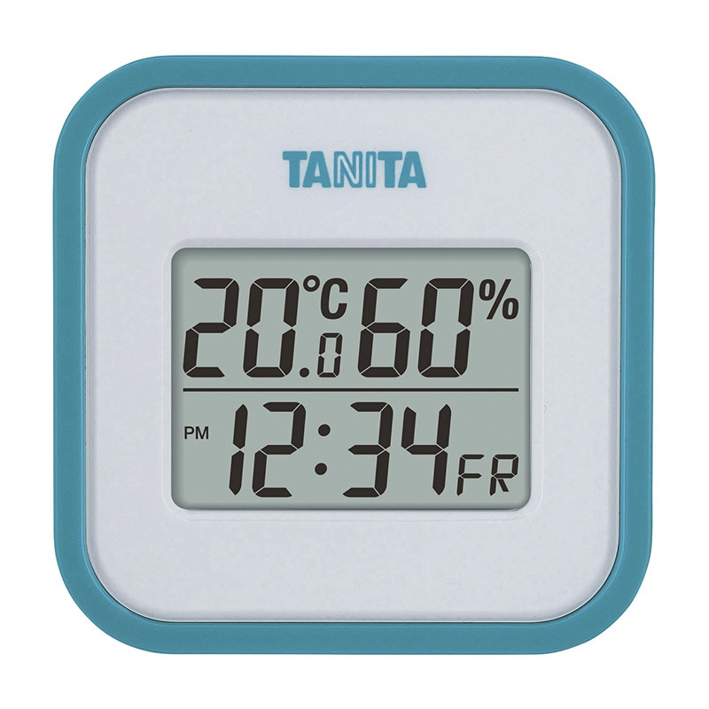 【直送品】 デジタル温湿度計　TT－558　ブルー   1個（ご注文単位1個）
