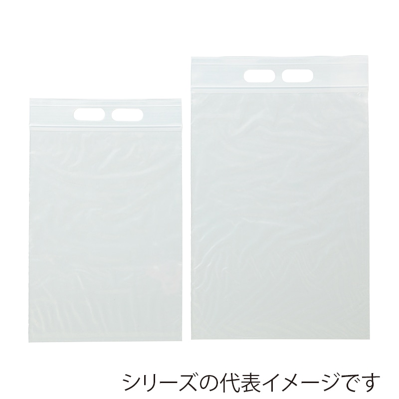 【直送品】 生産日本社 チャック付手提げポリ袋　ユニハンディ  K－6 100枚/袋（ご注文単位6袋）
