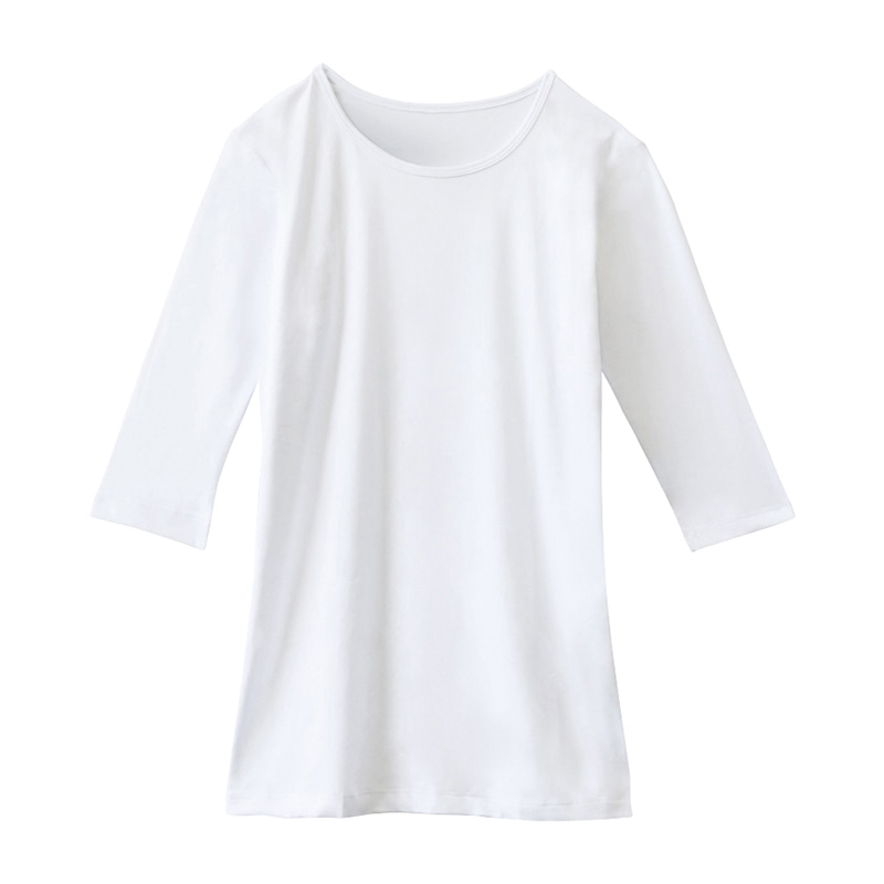 【直送品】 七分袖インナーTシャツ　WH90029　LL ホワイト  1個（ご注文単位1個）