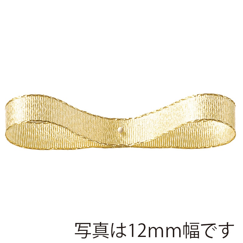 直送品】 東京リボン リボン クィーンメタル 40340 36×30 ＃1 ゴールド