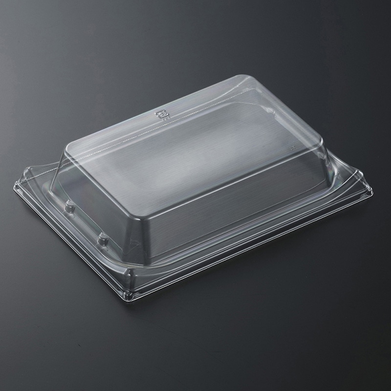 【直送品】 中央化学 寿司容器 HS波ね皿 外嵌合蓋 21-15  50枚/袋（ご注文単位12袋）