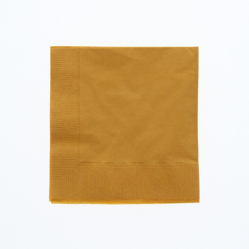 オリエンタル紙業 カラー紙ナプキン 2プライナプキン オレンジ 約25cm 50枚