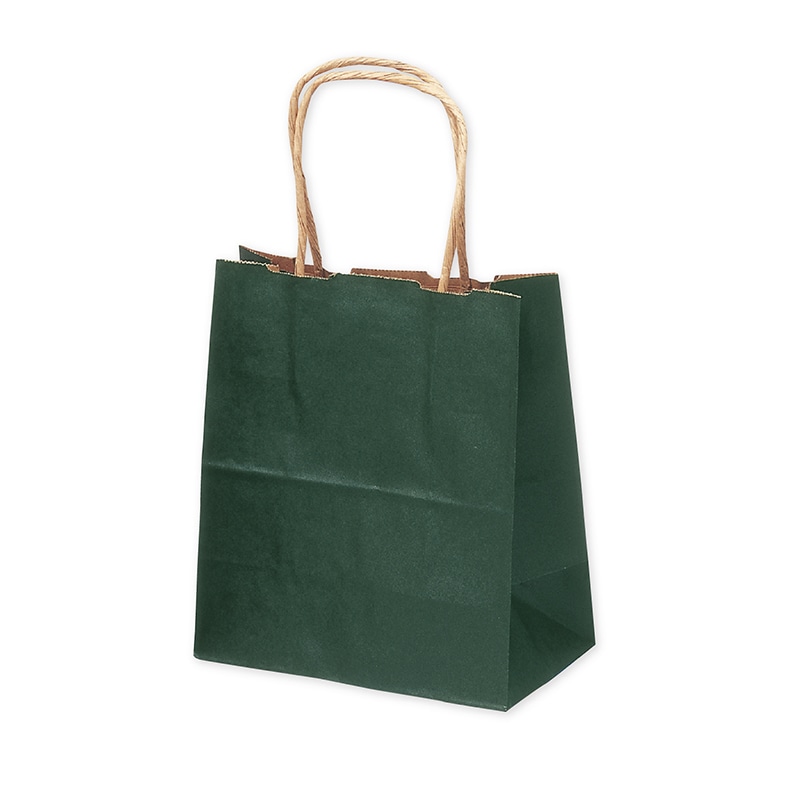【直送品】 ササガワ 手提げ紙袋 緑　特小　25枚 50－5911 1包（ご注文単位1包）