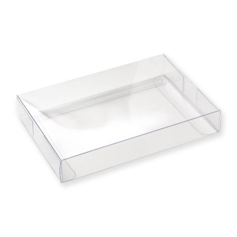 【直送品】 ササガワ 透明ボックス はがきサイズ105×153×25　5P 50－950 1冊（ご注文単位5冊）