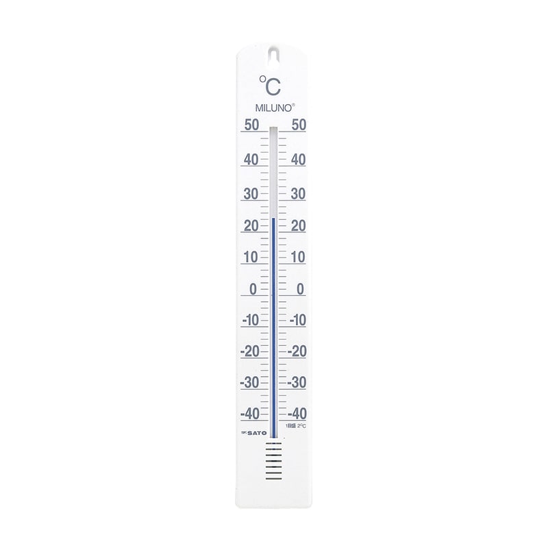 【直送品】 大型寒暖計ミルノ 1517－00　ホワイト　40－50  1個（ご注文単位1個）