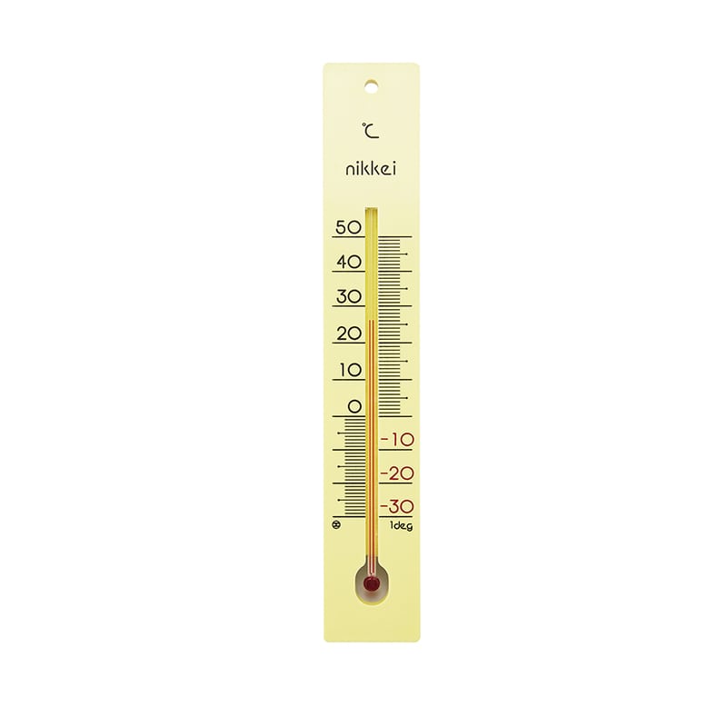 【直送品】 寒暖計　一般用 ナミイタ　250mm　－30－50゜C  1個（ご注文単位1個）