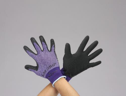 エスコ EA354GD-3[Ｌ]手袋(薄手・ナイロン、ポリエステル・天然ゴムコート) 1個（ご注文単位1個）【直送品】