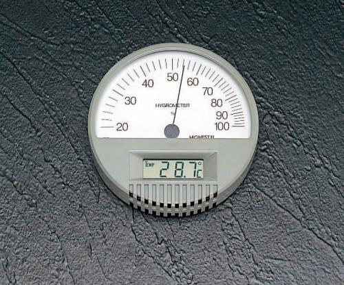 直送品】エスコ EA742C 温度・湿度計 1個（ご注文単位1個