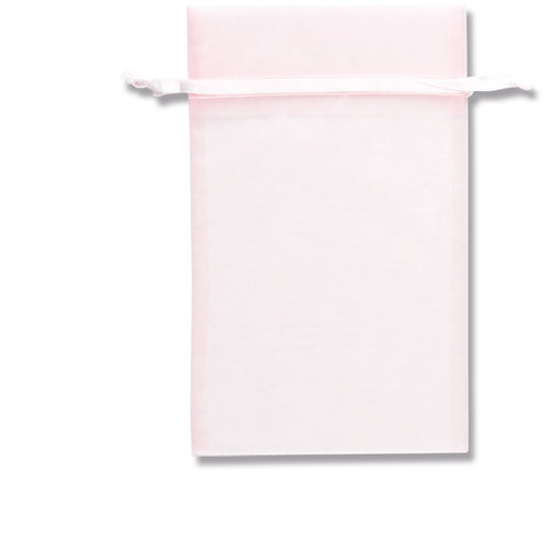 トラスコ中山 ＨＥＩＫＯ ギフト巾着袋 オーガンジーバッグ ピンク Ｌ 10枚入り（ご注文単位1束）【直送品】