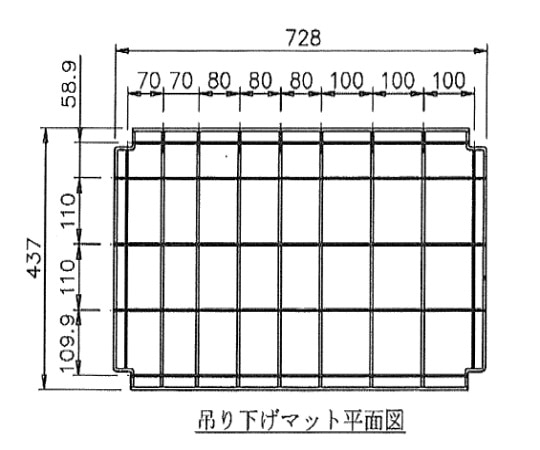 >アズワン スーパードライングシェルフ　交換用吊り下げ棚板(メッシュマット)　DS-S 1枚（ご注文単位1枚）【直送品】