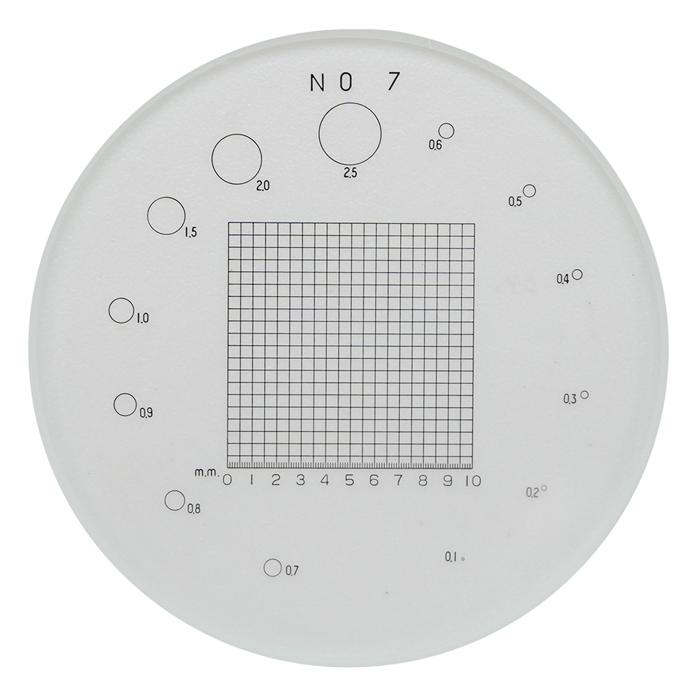 東海産業（PEAK） スケール・ルーペ目盛板　φ26mm　PS-7 1枚（ご注文単位1枚）【直送品】