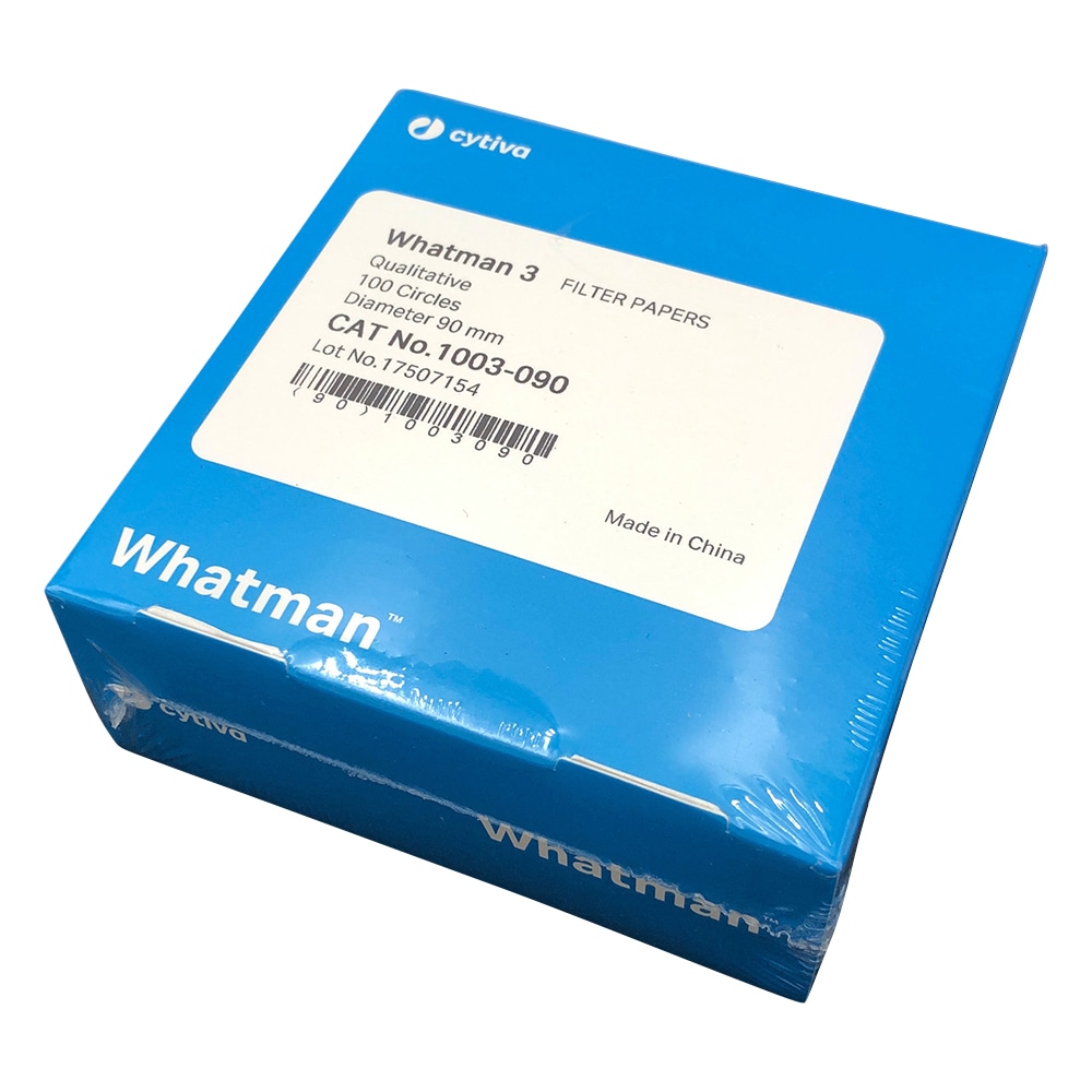 >Cytiva (ワットマン） 定性濾紙　円形No.3　9.0cm　100枚入　1003-090 1箱（ご注文単位1箱）【直送品】