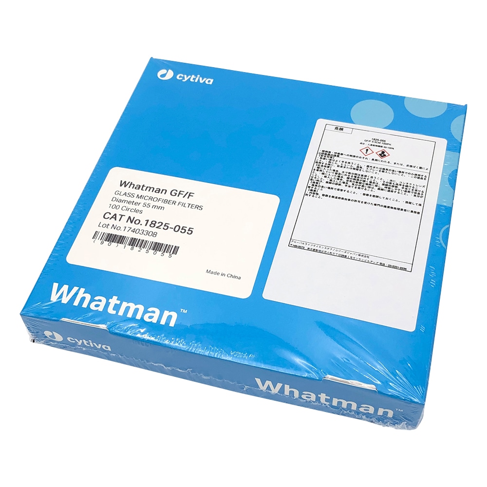 >Cytiva (ワットマン） ガラス繊維円形濾紙GF／F　5.5cm　100枚入　1825-055 1箱（ご注文単位1箱）【直送品】