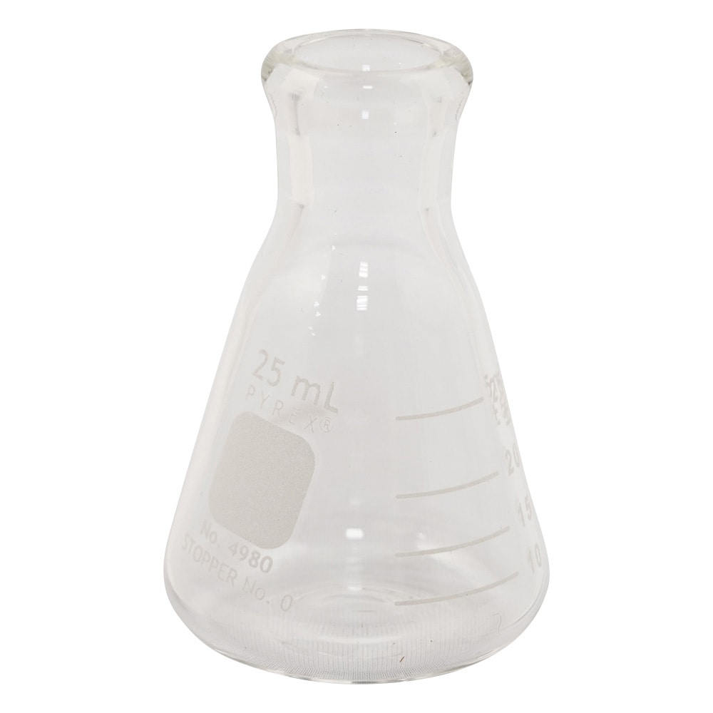 >コーニング・PYREX 三角フラスコ　25mL　4980-25 1個（ご注文単位1個）【直送品】