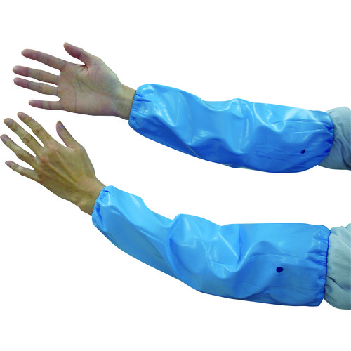 トラスコ中山 トワロン 腕カバー ウレタン腕カバー ブルー（ご注文単位1組）【直送品】