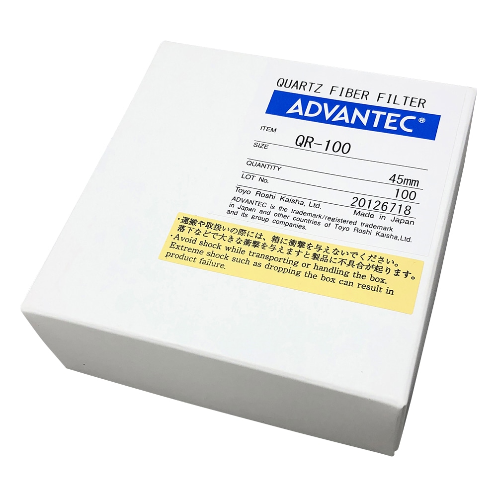 >ADVANTEC シリカ濾紙　QR-100　100枚入　36701045 1箱（ご注文単位1箱）【直送品】