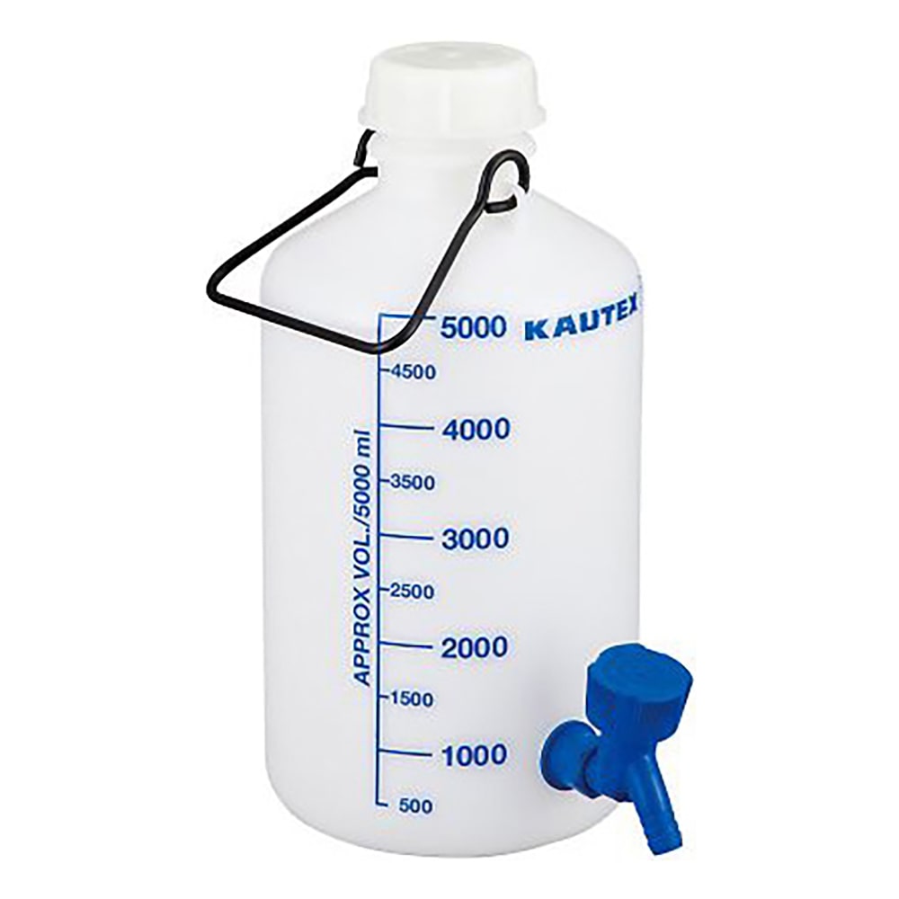 KAUTEX 活栓瓶（青目盛付）　10L　2000084132 1本（ご注文単位1本）【直送品】