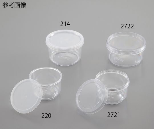 >アズワン 丸型PS容器　425mL　24個入　209 1箱（ご注文単位1箱）【直送品】