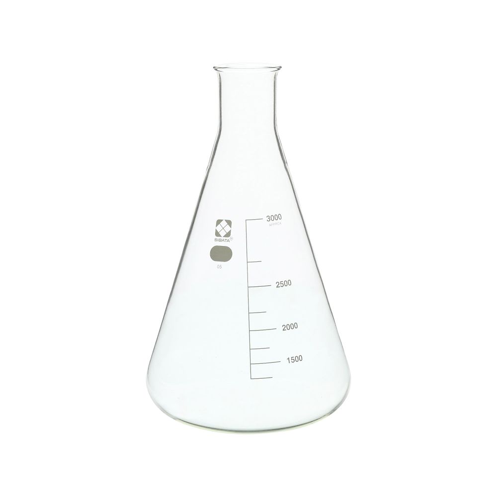 >柴田科学 三角フラスコ　3000mL　010530-3000 1本（ご注文単位1本）【直送品】