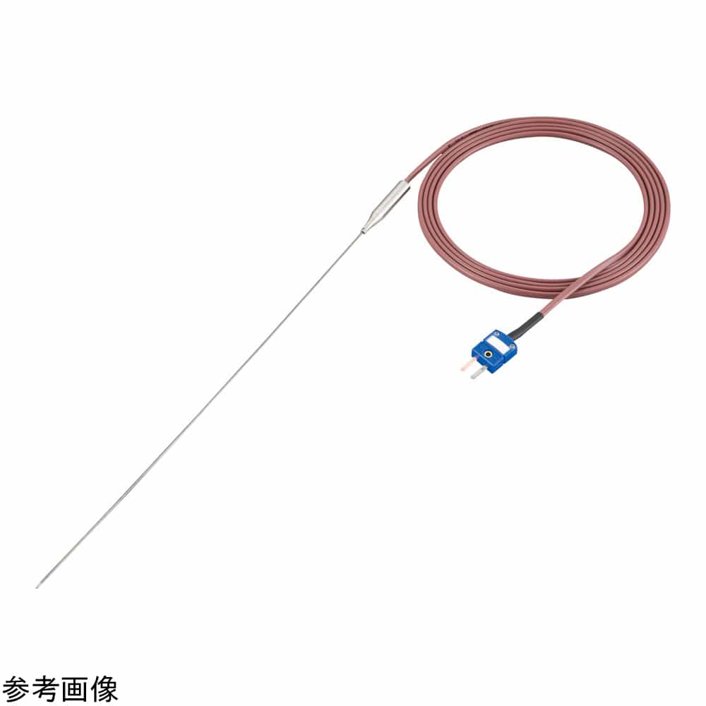 >アズワン T熱電対（シース型）オメガコネクタ φ1.0mm 300mm　T-10300-C 1個（ご注文単位1個）【直送品】