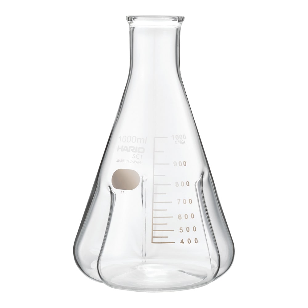 >HARIO バッフル付き三角フラスコ 1000mL　BSF-1L-SCI 1個（ご注文単位1個）【直送品】