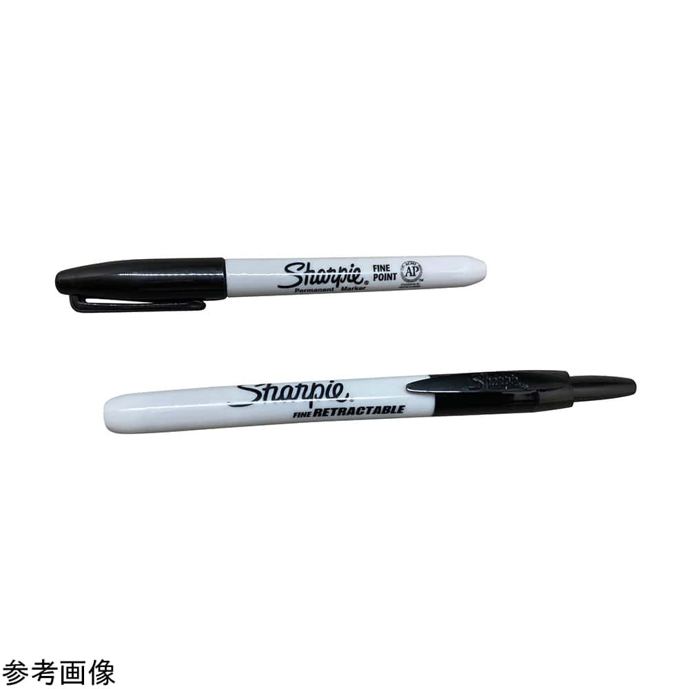 >アズワン Sharpie滅菌ラボマーカー 黒 ノック式 4本入　PEN-25IR 1袋（ご注文単位1袋）【直送品】