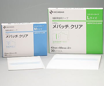 >ニチバン メパッチクリア 1箱（2枚×30シート入）　M 1箱（ご注文単位1箱）【直送品】